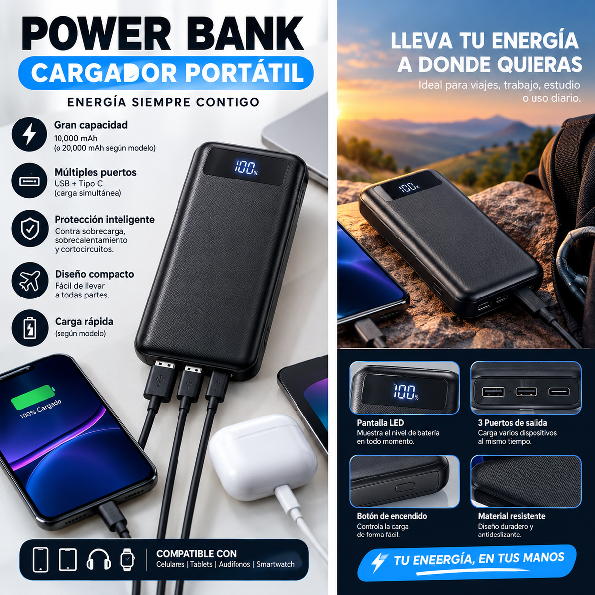 Power Bank Cargador Portatil
