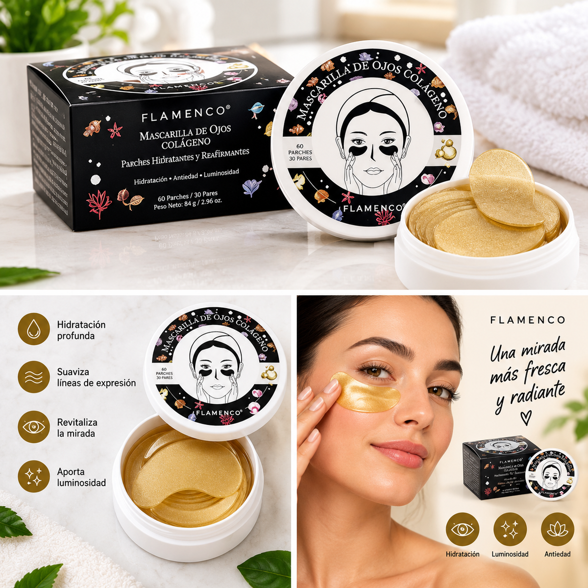 MASCARILLA DE OJOS COLAGENO 60 UNIDADES