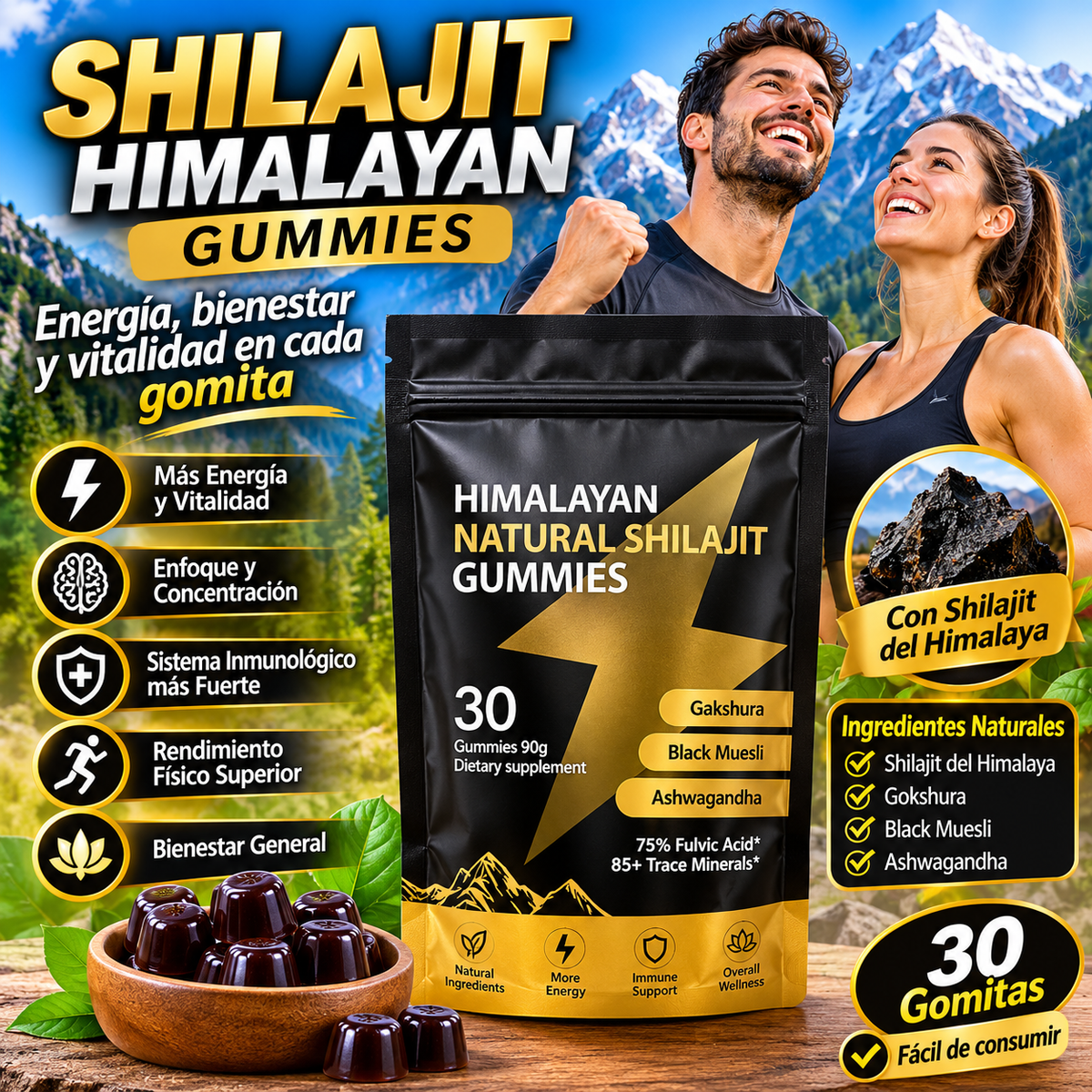 SHILAJIT HIMALAYA 30 GUMMIES