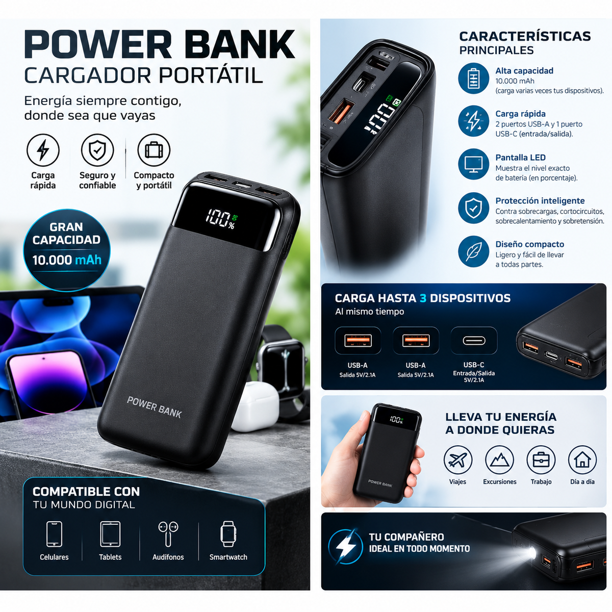 Power Bank Cargador Portatil
